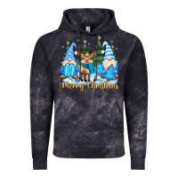 Cloud Black merry christmas gnome Vintage Hoodie - MaliasSmallBusiness