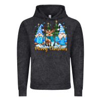 Vintage Black merry christmas gnome Vintage Hoodie - MaliasSmallBusiness