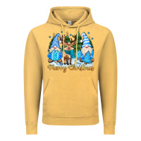 Vintage Mustard merry christmas gnome Vintage Hoodie - MaliasSmallBusiness