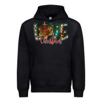 Black Love Snowman Urban Hoodie - CowhideDigitalArt