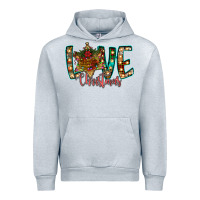 Heather Grey Love Snowman Urban Hoodie - CowhideDigitalArt