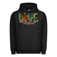 Pigment Black Love Snowman Urban Hoodie - CowhideDigitalArt