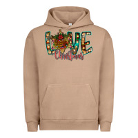 Pigment Burro Love Snowman Urban Hoodie - CowhideDigitalArt