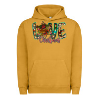 Pigment Peanut Butter Love Snowman Urban Hoodie - CowhideDigitalArt