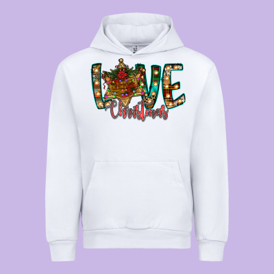 Love Snowman Urban Hoodie Designed By Cowhidedigitalart