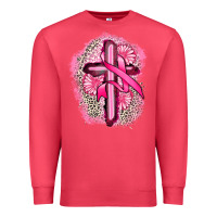 Cardinal breast cancer cross Premium Sweatshirt - FaDigitalArtStudio