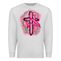 Dove Grey breast cancer cross Premium Sweatshirt - FaDigitalArtStudio