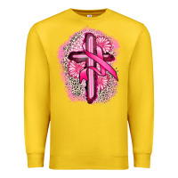 Lemon breast cancer cross Premium Sweatshirt - FaDigitalArtStudio