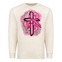 Sandshell breast cancer cross Premium Sweatshirt - FaDigitalArtStudio