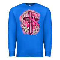 True Royal breast cancer cross Premium Sweatshirt - FaDigitalArtStudio