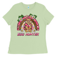 Matcha easter pink camouflage egg hunter  bunny rainbow Ladies Tee - BarkalooDesign