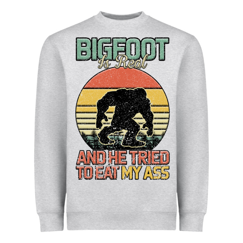 Bigfoot Is Real And He Tried To Eat My Ass Heavyweight Sweatshirt by Bettercallsaul | Teevron