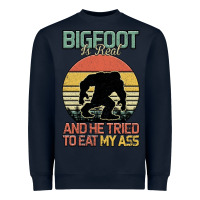 Navy Bigfoot is real and he tried to eat my ass Heavyweight Sweatshirt - Bettercallsaul