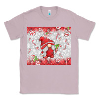 Lilac candy cane gnome Classic Tee - MaliasSmallBusiness