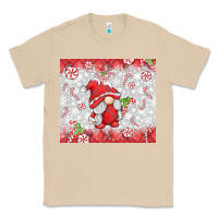 Mushroom candy cane gnome Classic Tee - MaliasSmallBusiness