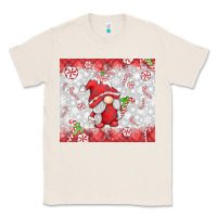 Natural candy cane gnome Classic Tee - MaliasSmallBusiness