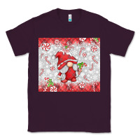 Plum candy cane gnome Classic Tee - MaliasSmallBusiness