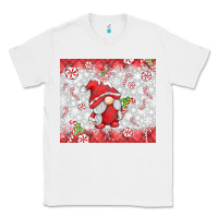 White candy cane gnome Classic Tee - MaliasSmallBusiness