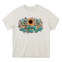 Cream god is good all the time Heavy Core Tee - NancyCooperArtShop
