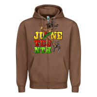 Chestnut juneteenth Zipper Hoodie - CowGirlArtShop