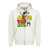Oatmeal Heather juneteenth Zipper Hoodie - CowGirlArtShop