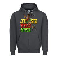 Smoke juneteenth Zipper Hoodie - CowGirlArtShop