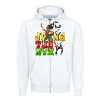 White juneteenth Zipper Hoodie - CowGirlArtShop