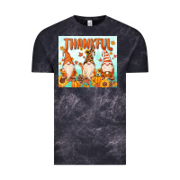 Cloud Black thankful gnome Vintage Tee - MaliasSmallBusiness