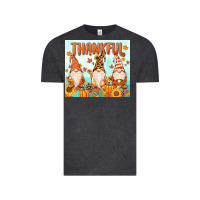 Vintage Black thankful gnome Vintage Tee - MaliasSmallBusiness