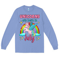Colony Blue unicorns are born in july Long Sleeve Tee - Jasminsmagicworld
