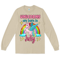 Mushroom unicorns are born in july Long Sleeve Tee - Jasminsmagicworld