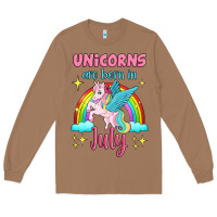 Toasted Coconut unicorns are born in july Long Sleeve Tee - Jasminsmagicworld