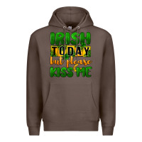 Coffee Irish today but please kiss me Premium Hoodie - CowGirlArtShop