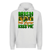 Dove Grey Irish today but please kiss me Premium Hoodie - CowGirlArtShop