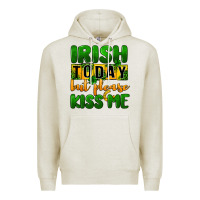 Oatmeal Heather Irish today but please kiss me Premium Hoodie - CowGirlArtShop