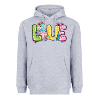 Heather Grey Easter Day Love Easter gnome Heavyweight Hoodie - OliviaCreatesArt