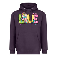 Plum Easter Day Love Easter gnome Heavyweight Hoodie - OliviaCreatesArt