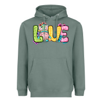 Sage Easter Day Love Easter gnome Heavyweight Hoodie - OliviaCreatesArt