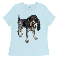 Baby Blue bluetick coonhound Ladies Tee - LillyAllenDesigns