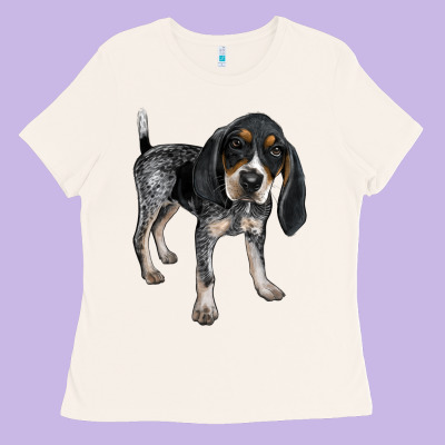 Bluetick Coonhound Ladies Tee Designed By Lillyallendesigns