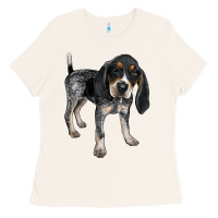 Bone bluetick coonhound Ladies Tee - LillyAllenDesigns