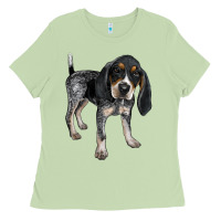 Matcha bluetick coonhound Ladies Tee - LillyAllenDesigns