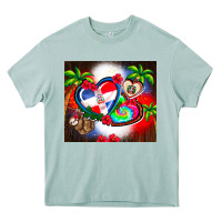 Arona dominican republic  leopard Heavy Core Tee - AdoDesignShop