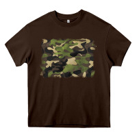 Chocolate Brown camouflage background Heavy Core Tee - BarkalooDesign
