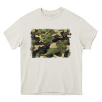Cream camouflage background Heavy Core Tee - BarkalooDesign