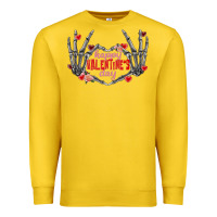 Lemon Happy Valentine's Day skeleton hands Premium Sweatshirt - FaDigitalArtStudio