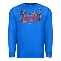 True Royal Happy Valentine's Day skeleton hands Premium Sweatshirt - FaDigitalArtStudio