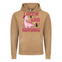 Vintage Camel i believe in santa & dinosaurs pink Vintage Hoodie - MaliasSmallBusiness
