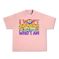 Salmon LGBTQ I Won't Apologize For Who I Am Urban Heavy Tee - BundleAndBundleShop
