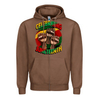 Chestnut im celebrating juneteenth  (1) Zipper Hoodie - CowGirlArtShop